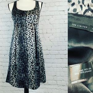 The Limited animal print silk sleeveless dress 6